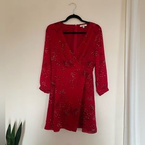 Madewell Hazelwood Wrap-Front Mini Dress in Windswept Floral